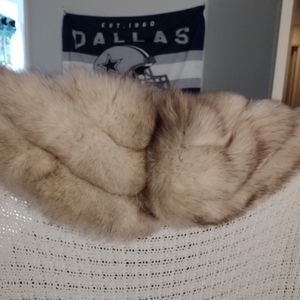 Faux fur shawl